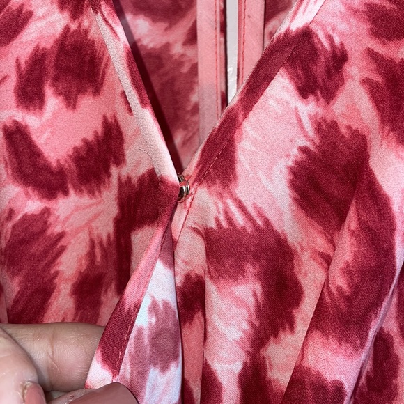 Kate Spade ♠️ pink Panthera, wide-leg romper size med - Picture 7 of 8